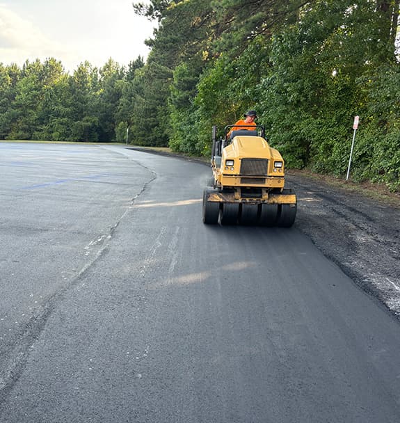 Completed campus parking and access drive