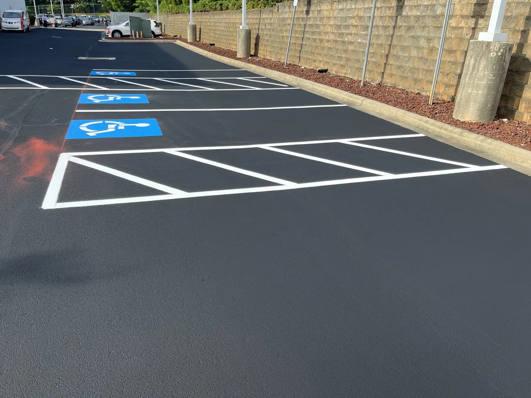 ADA stall markings applied to specification